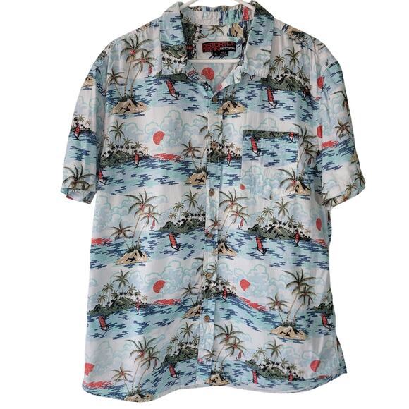 Distortion Size XL	In Your Wildest Dreams Short Sleeve Button Up Hawaiian Shirt - Picture 1 of 9